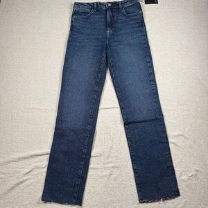 Joe's Jeans Indigo High-Rise Denim Raw Hem Sz 31
